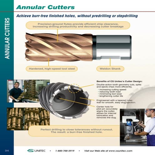 CS Unitec Annular Cutters & Accessories