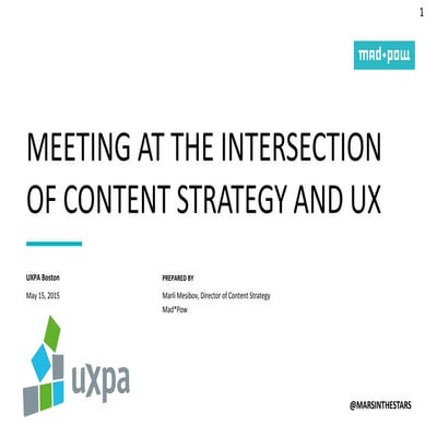 UX Content Strategy | PPTX