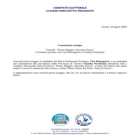 Cs Venerdì  Primo Maggio