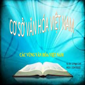 Cơ sở văn hóa việt nam