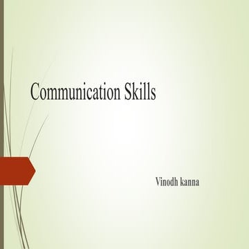 Communication skills