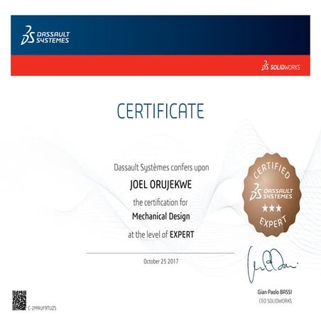 Certified Solidworks Expert - Mechanical Design (CSWE) | PDF