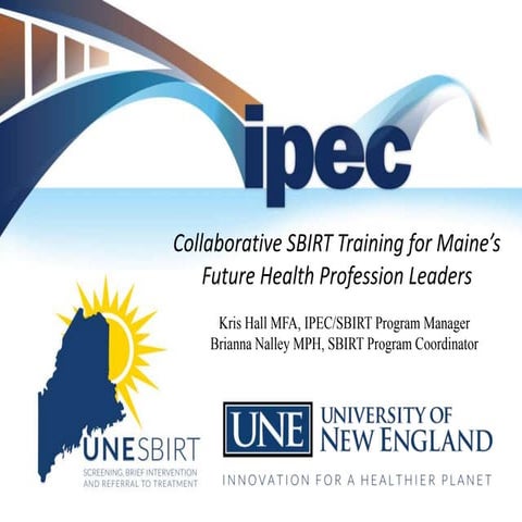 UNE SBIRT and Social Work