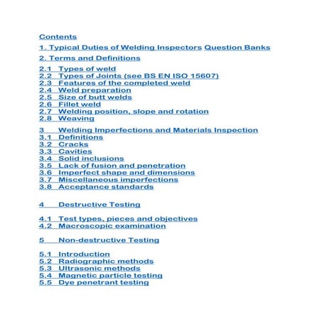 Cswip 3.1 course note 2016 with question & answers
