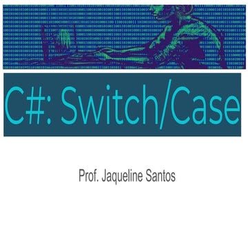 C# switch case | PPT