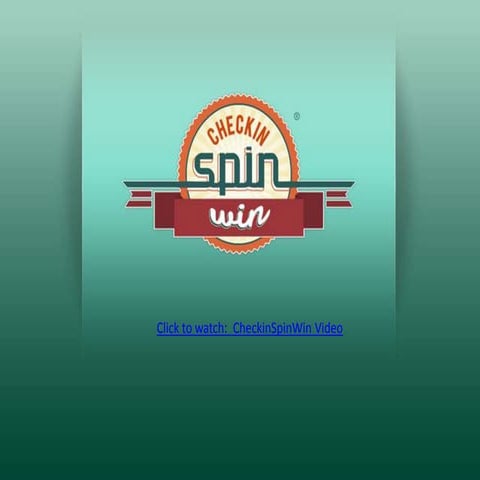 CheckinSpinWin Mobile Loyalty Game