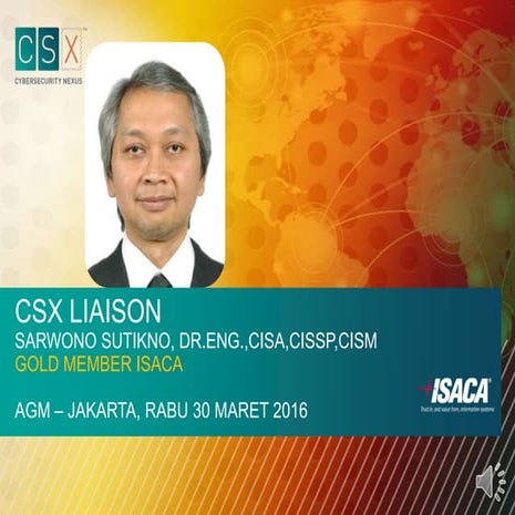 ISACA Indonesia - AGM 2016 - CSX Liaison 2016 dgn suara