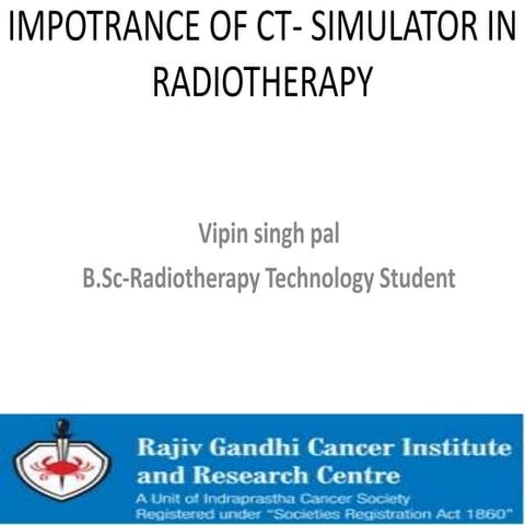 importance of ct-simulator in radiotherapy