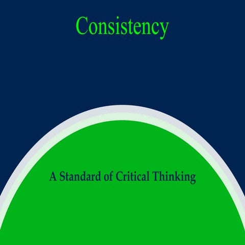 Critical Thinking 03 consistency