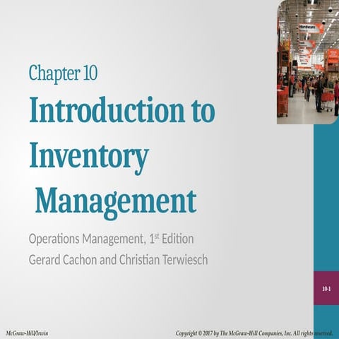 Chapter 10 Operations Management Presentations Pptx