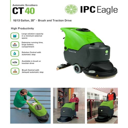 IPC Eagle CT40-B50 Automatic Floor Scrubber