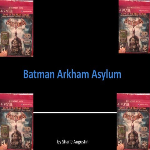 Secondary Research: Batman Arkham Asylum