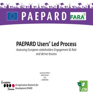 PAEPARD Users' Led Process