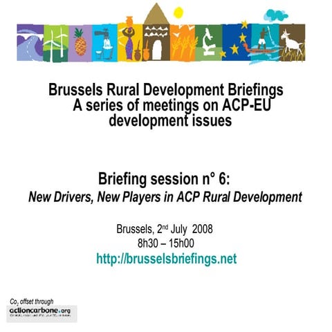 Introduction to the 6th Brussels Development Briefing