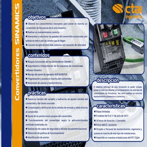 Ctai Ingeniería - Curso SINAMICS
