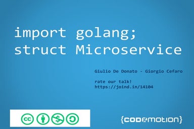 Import golang; struct microservice