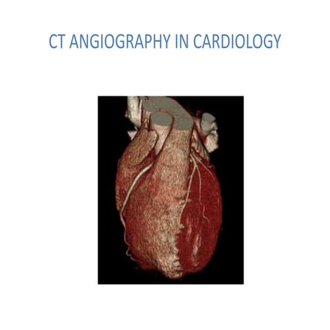 Ct angio in cardiology