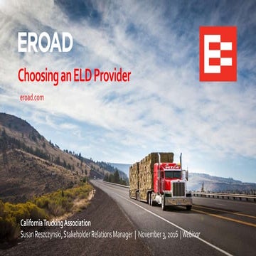 5 Things to Look for in an ELD Provider 