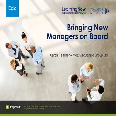 Bringing new managers on board