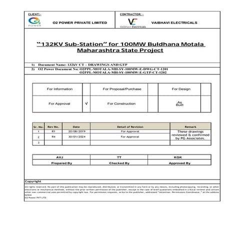 Current Transformer Drawing and GTP for MSETCL