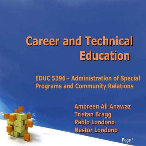 Career and Technical Education CTE