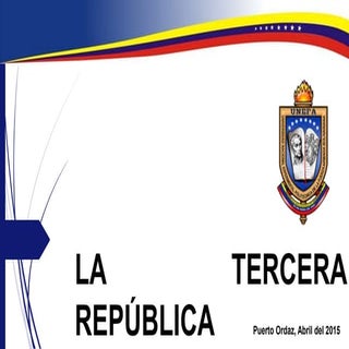 LA TERCERA REPÚBLICA