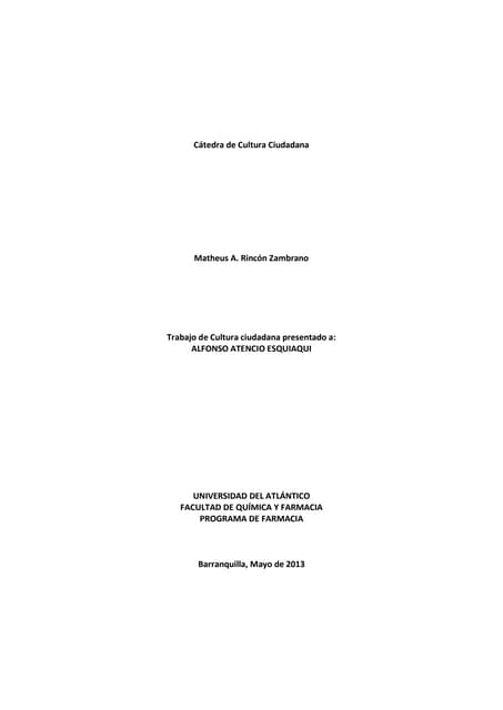 Cátedra de cultura ciudadana