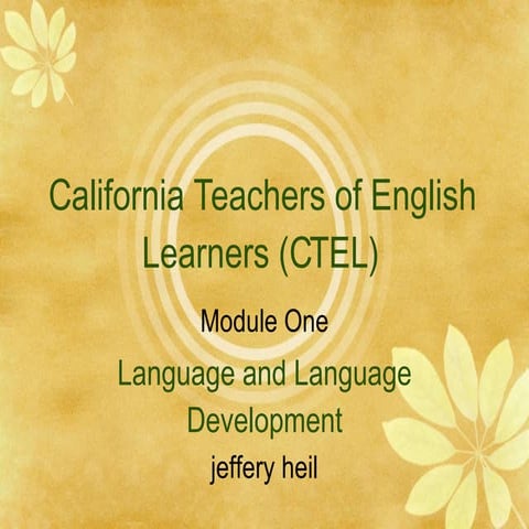 Ctel Module1 Domain 1 Fall07