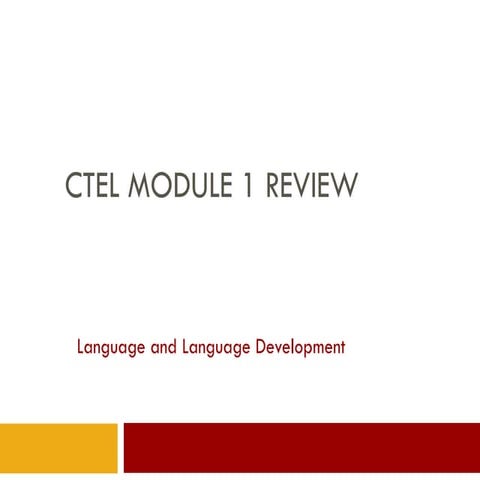 Ctel Review Mod1