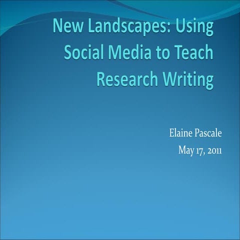 Cte`new landscapes 2011