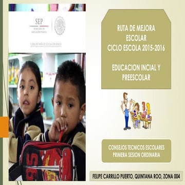 Cte primera sesión ordinaria 2015 2016 Preescolar