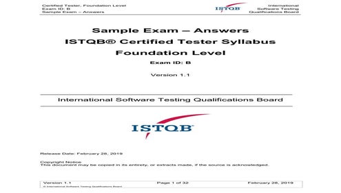 ISTQB-CTFL Prüfungsunterlagen
