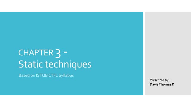 CTFL Module 03
