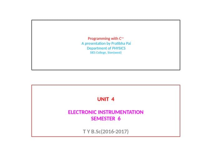 C++Object oriented Programming with C++.pptx