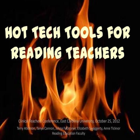 Hot Tech Tools for Reading Teachers