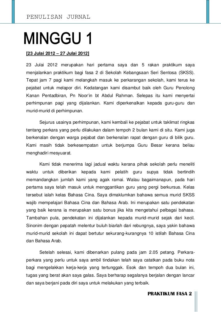 Cth Penulisan Jurnal Salsabila