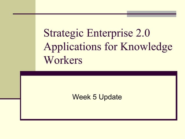 CTI Project   Week 5 Update
