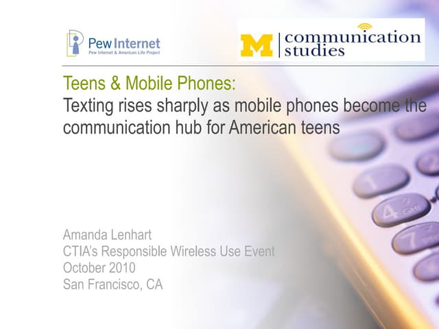 Teens & Mobile Phones