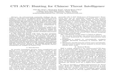 CTI ANT: Hunting for Chinese Threat Intelligence