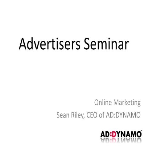 Introduction to digital advertising