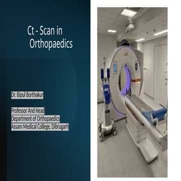 “CT Imaging in Orthopaedics: Advancements and Applications”