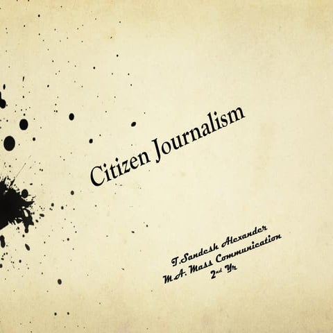 Ctizen journalism