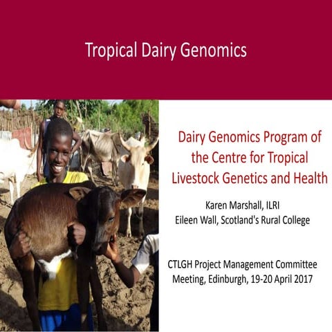 Tropical dairy genomics 