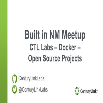 Built in NM - Meetup Talk - CTL Labs