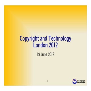 Copyright and Technology London 201...