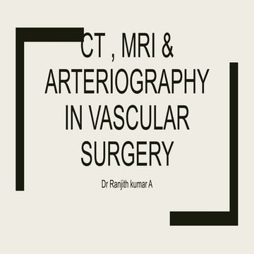 CT, MRI in vascular surgery 