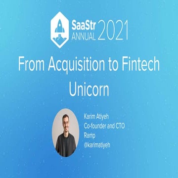 From Acquisition to Fintech Unicorn: Lessons from Ramp's Co-Founder & CTO