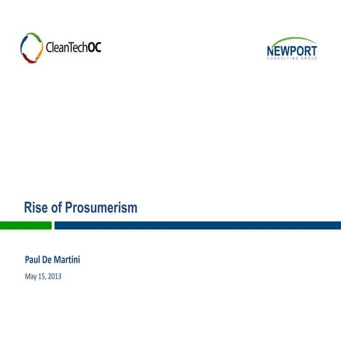 De Martini - Cleantech OC May 5, 2013 