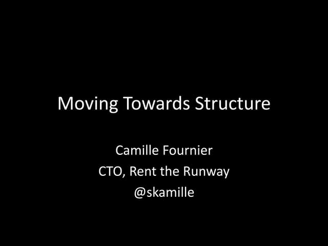 How to go from structureless to str...