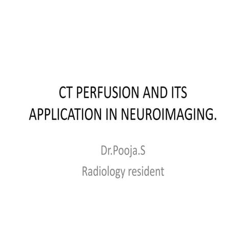 CT perfusion